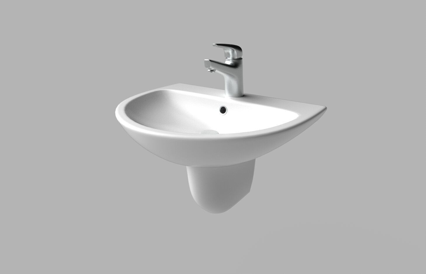 Bathroom Sink M01 Low-poly 3D model_4