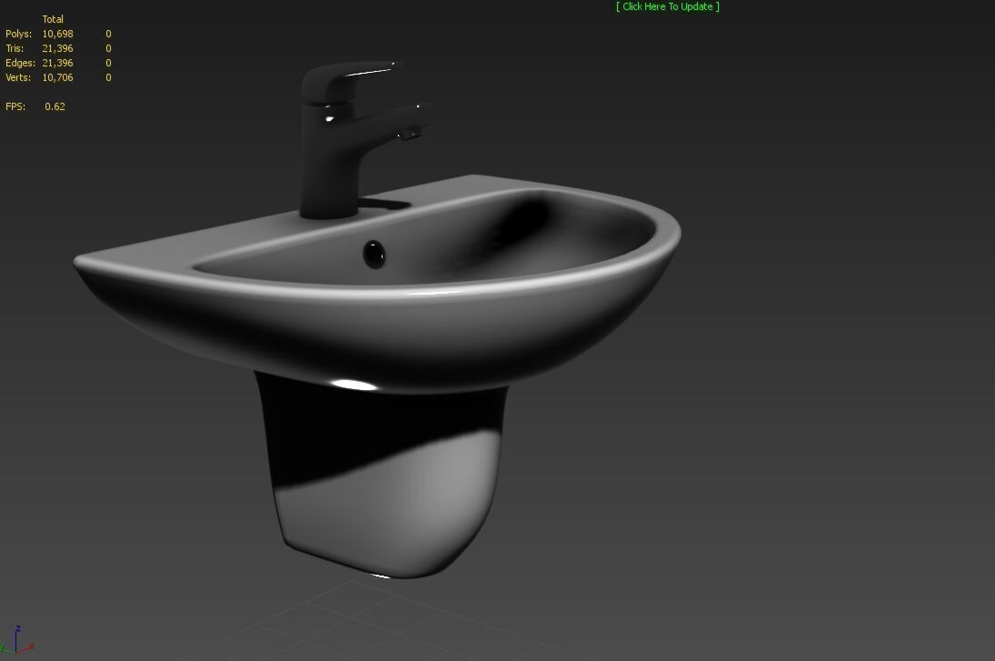 Bathroom Sink M01 Low-poly 3D model_2