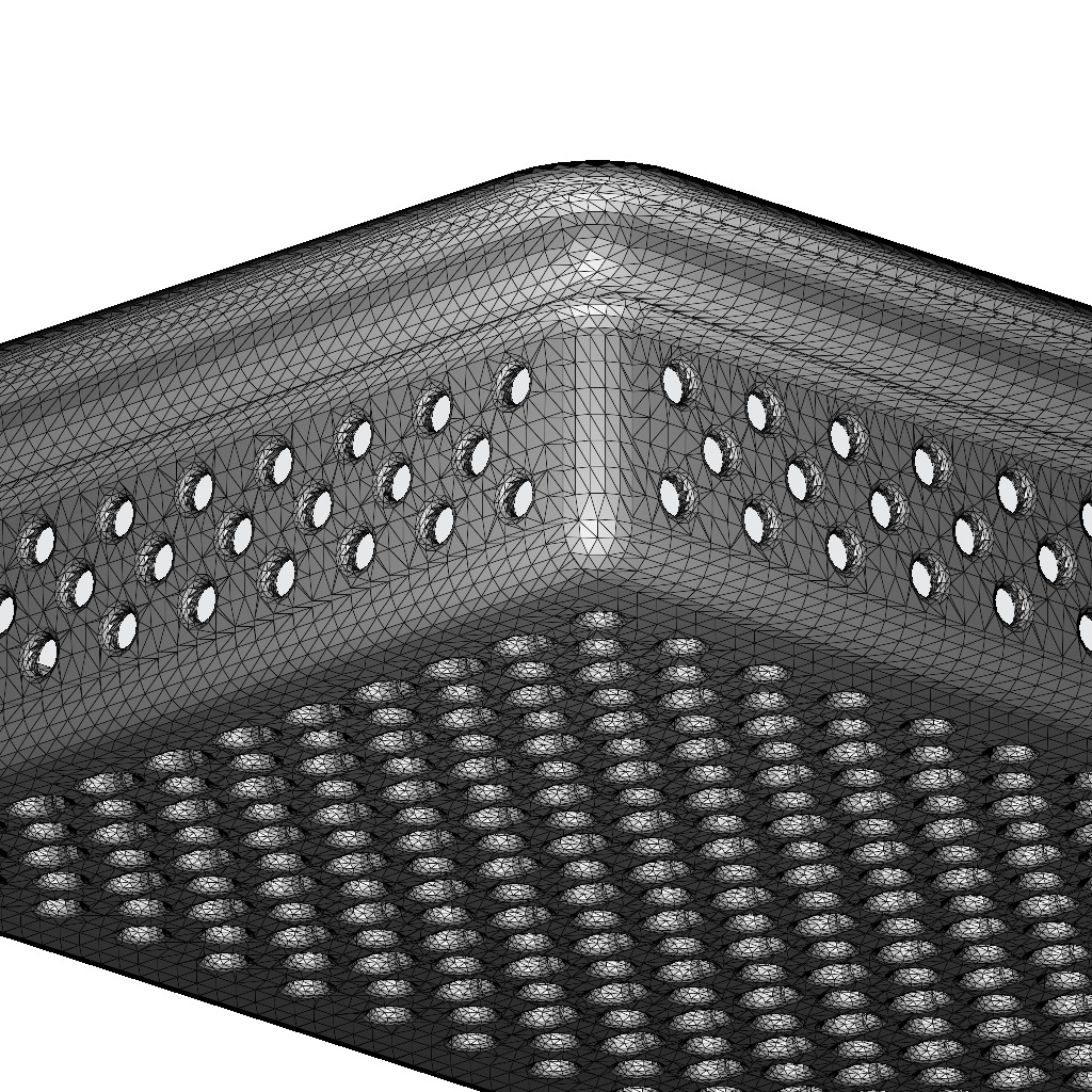 Exquisite Perforated Food Pan 3D print model_5
