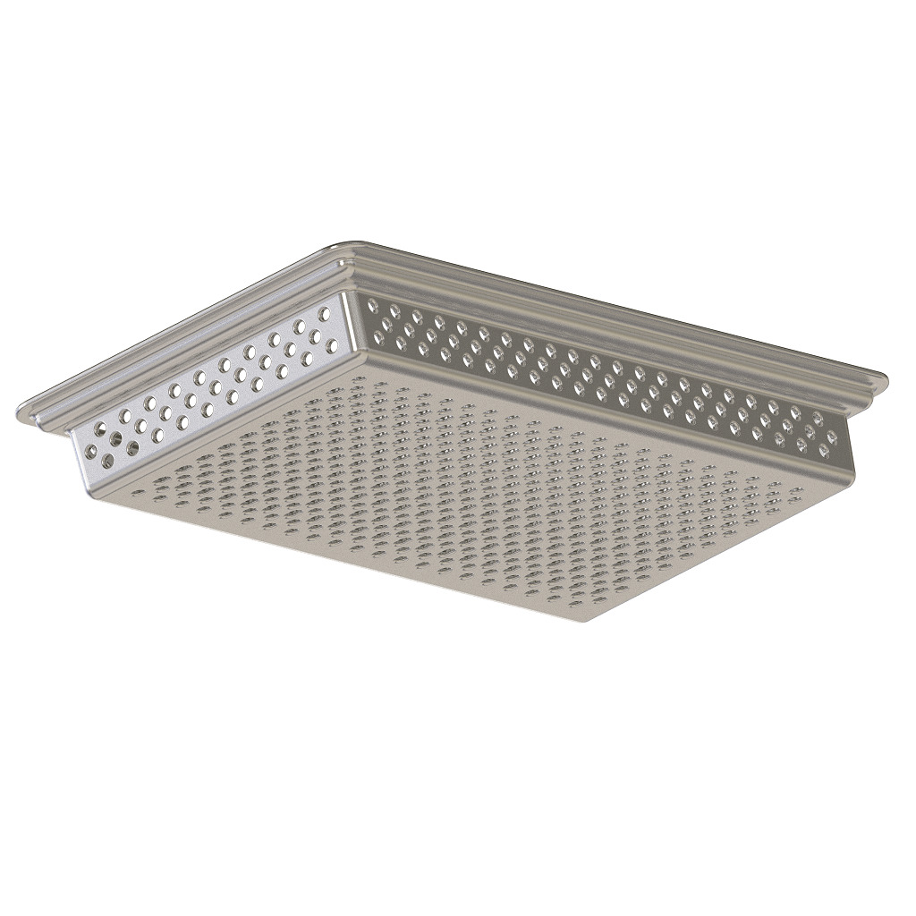 Exquisite Perforated Food Pan 3D print model_2