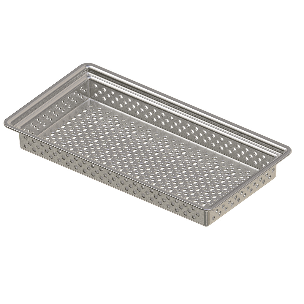 Exquisite Perforated Food Pan 3D print model_1