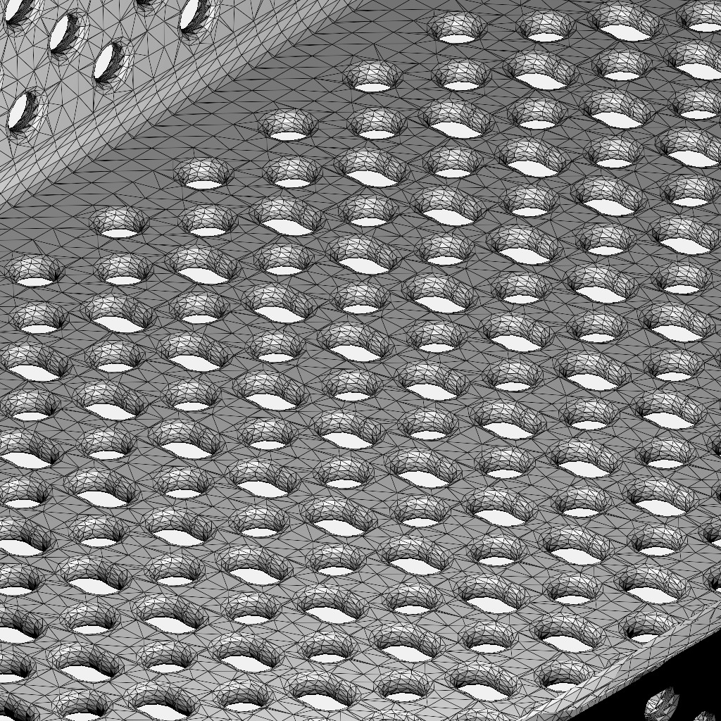 Exquisite Perforated Food Pan 3D print model_4