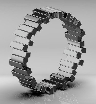 Dior ring 3D print model_22
