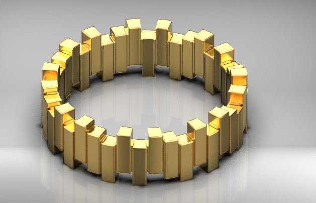 Dior ring 3D print model_7