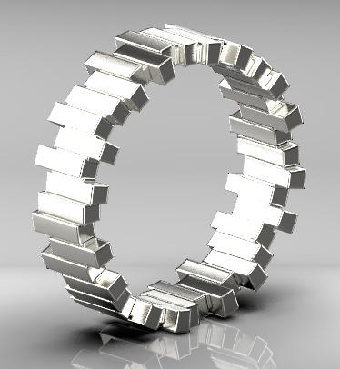 Dior ring 3D print model_21