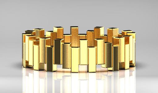 Dior ring 3D print model_17