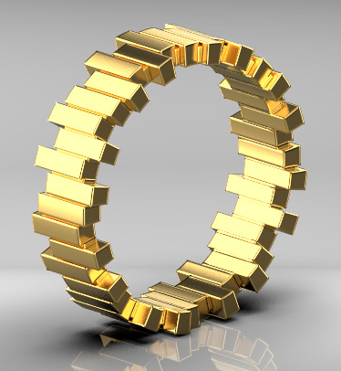 Dior ring 3D print model_24