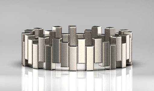 Dior ring 3D print model_18