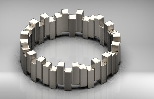 Dior ring 3D print model_8