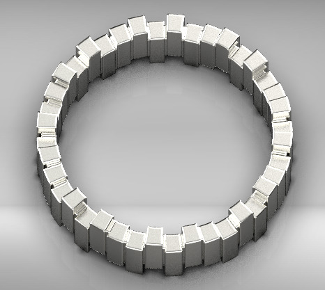 Dior ring 3D print model_12