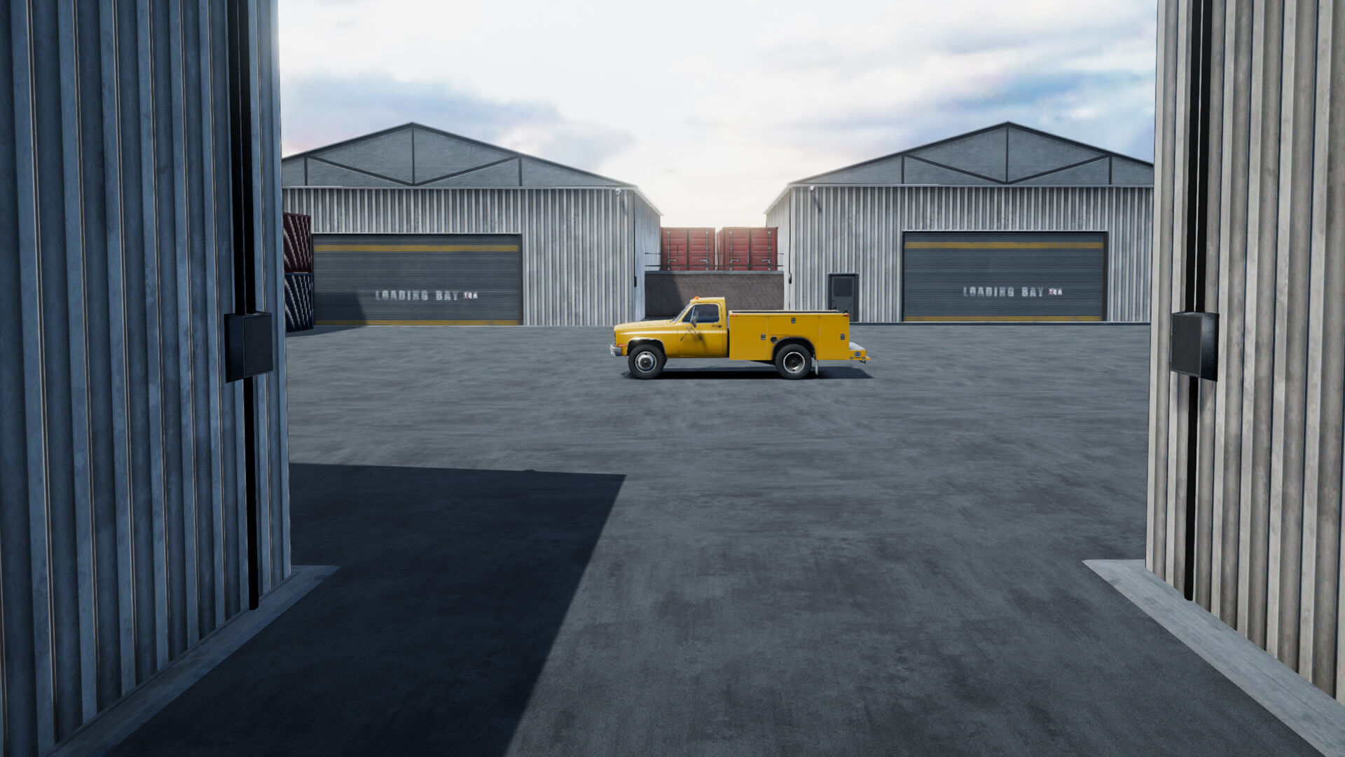 80s Service Truck unity asset Low-poly 3D model_9