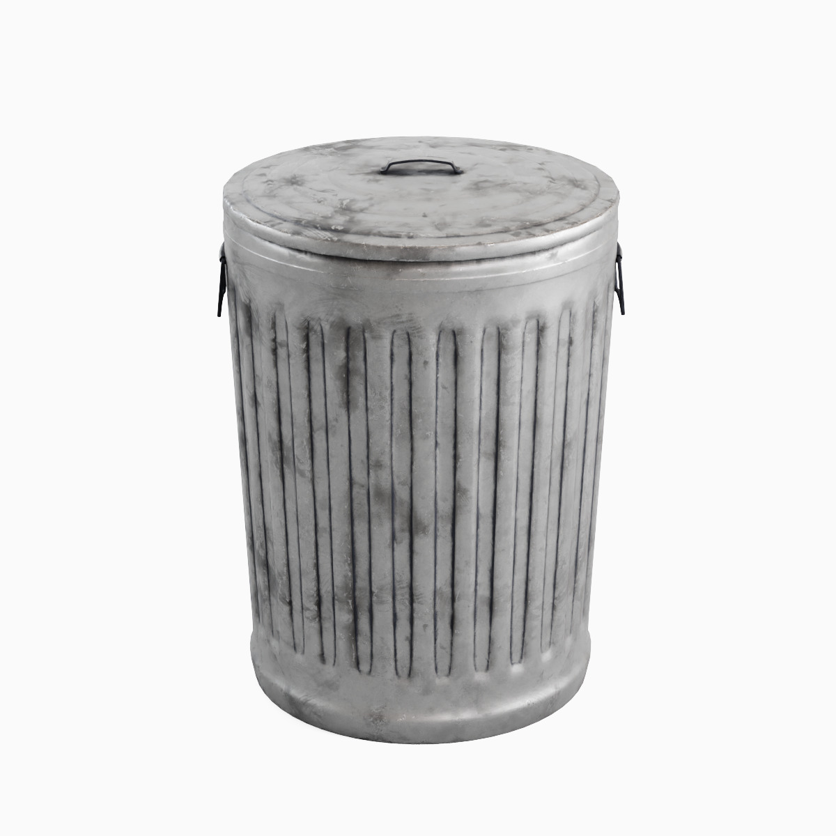 Trash Can 01  Low-poly 3D model_4