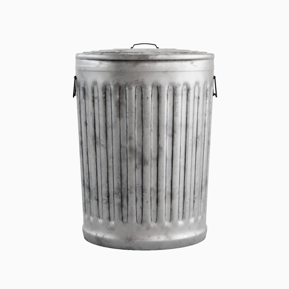 Trash Can 01  Low-poly 3D model_1