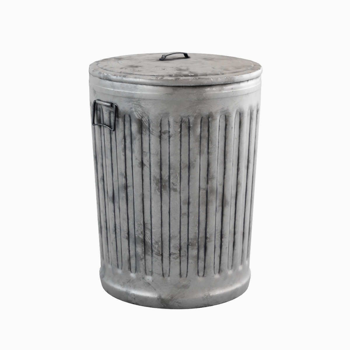Trash Can 01  Low-poly 3D model_2