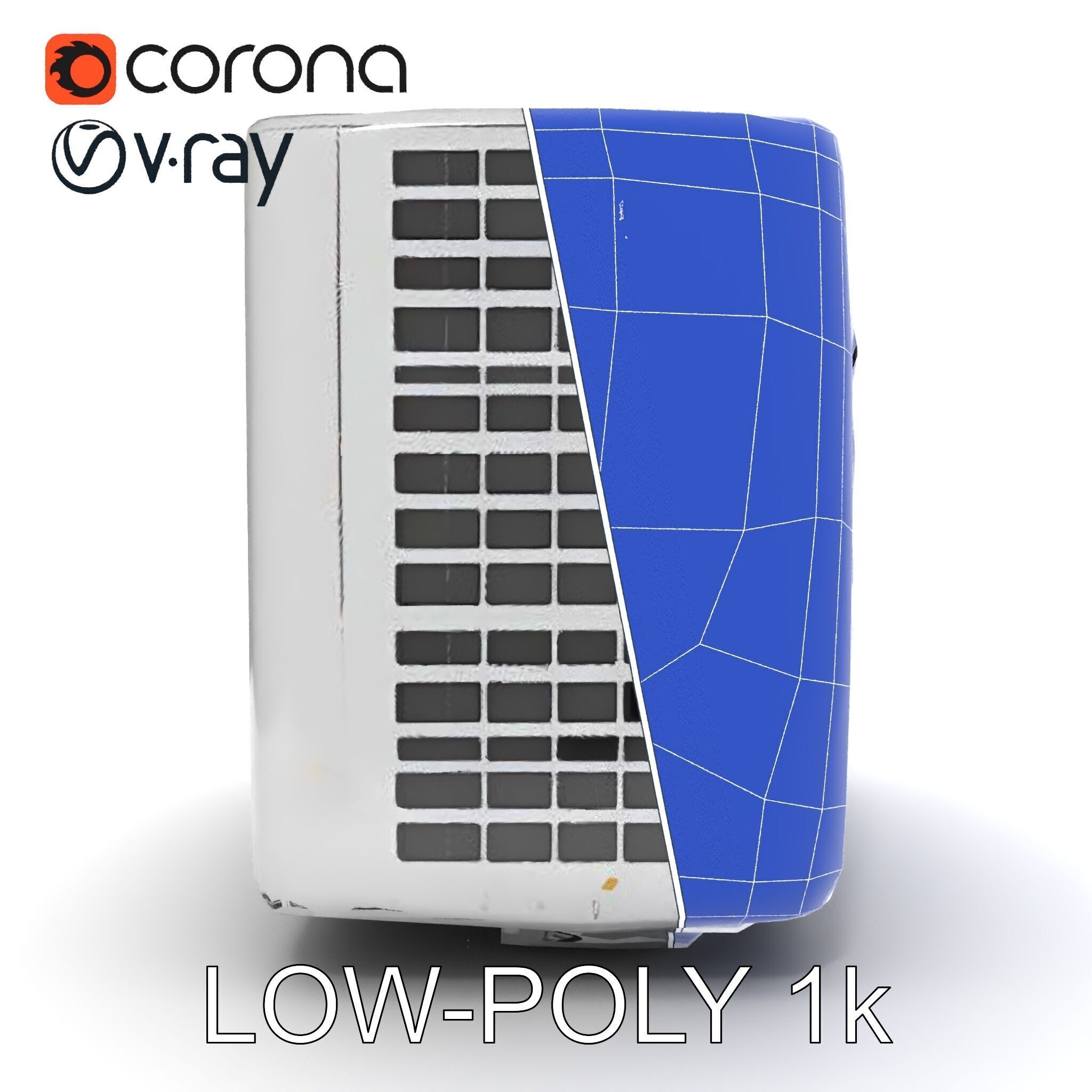 Portable Air Conditioner D Model Pack Low-poly 3D model_7