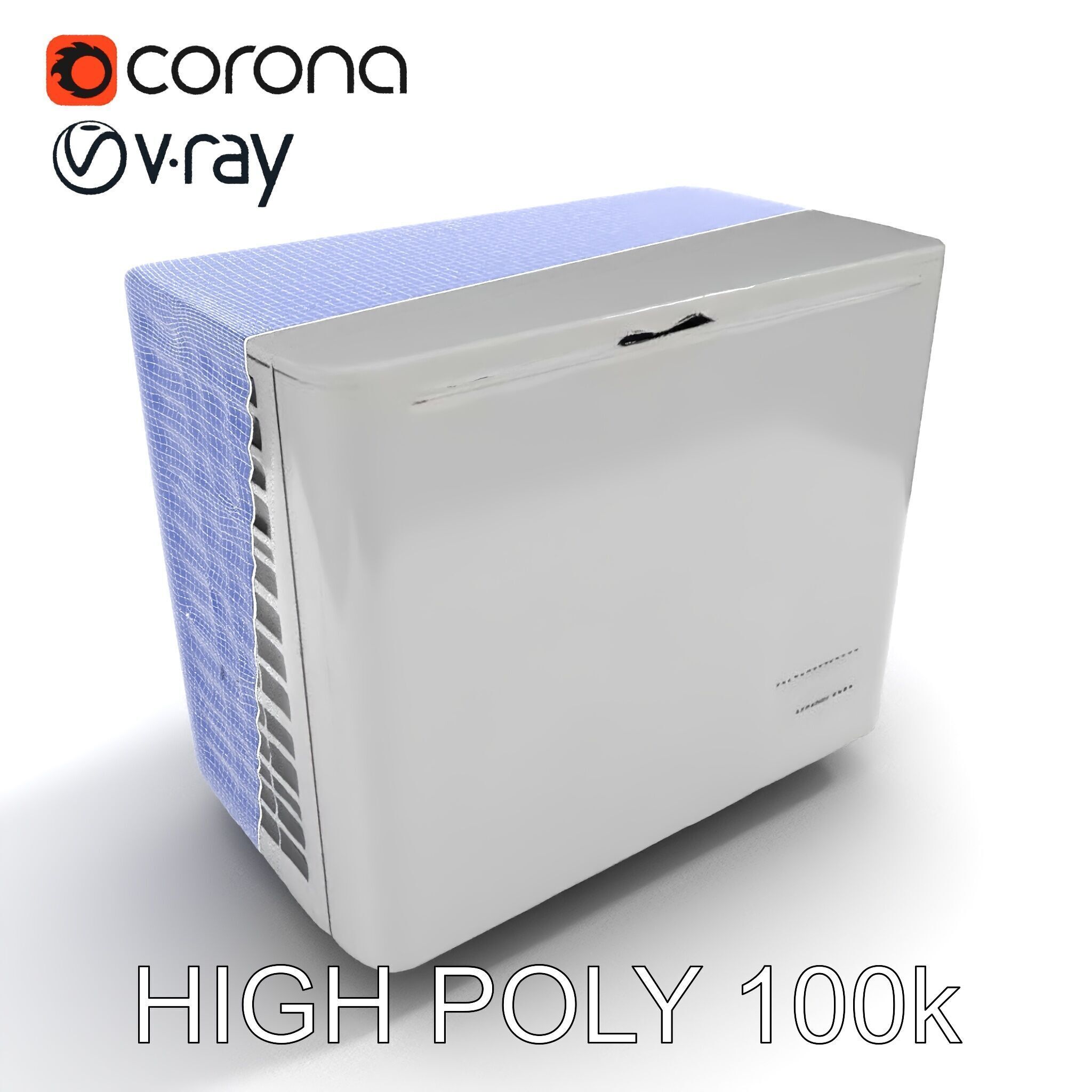 Portable Air Conditioner D Model Pack Low-poly 3D model_11