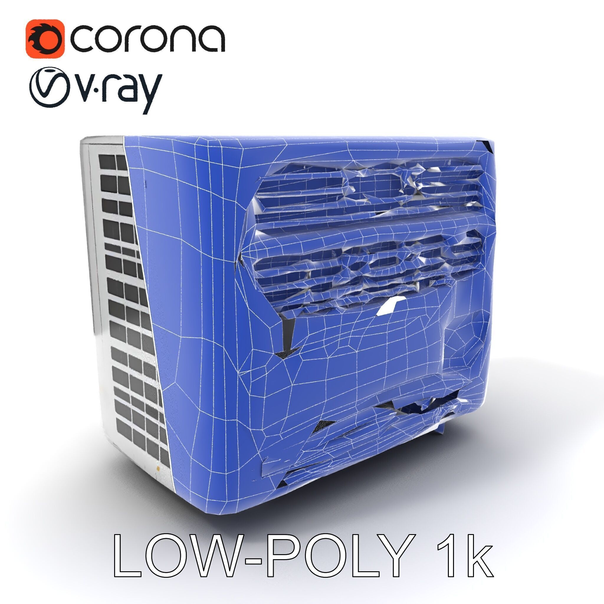 Portable Air Conditioner D Model Pack Low-poly 3D model_23