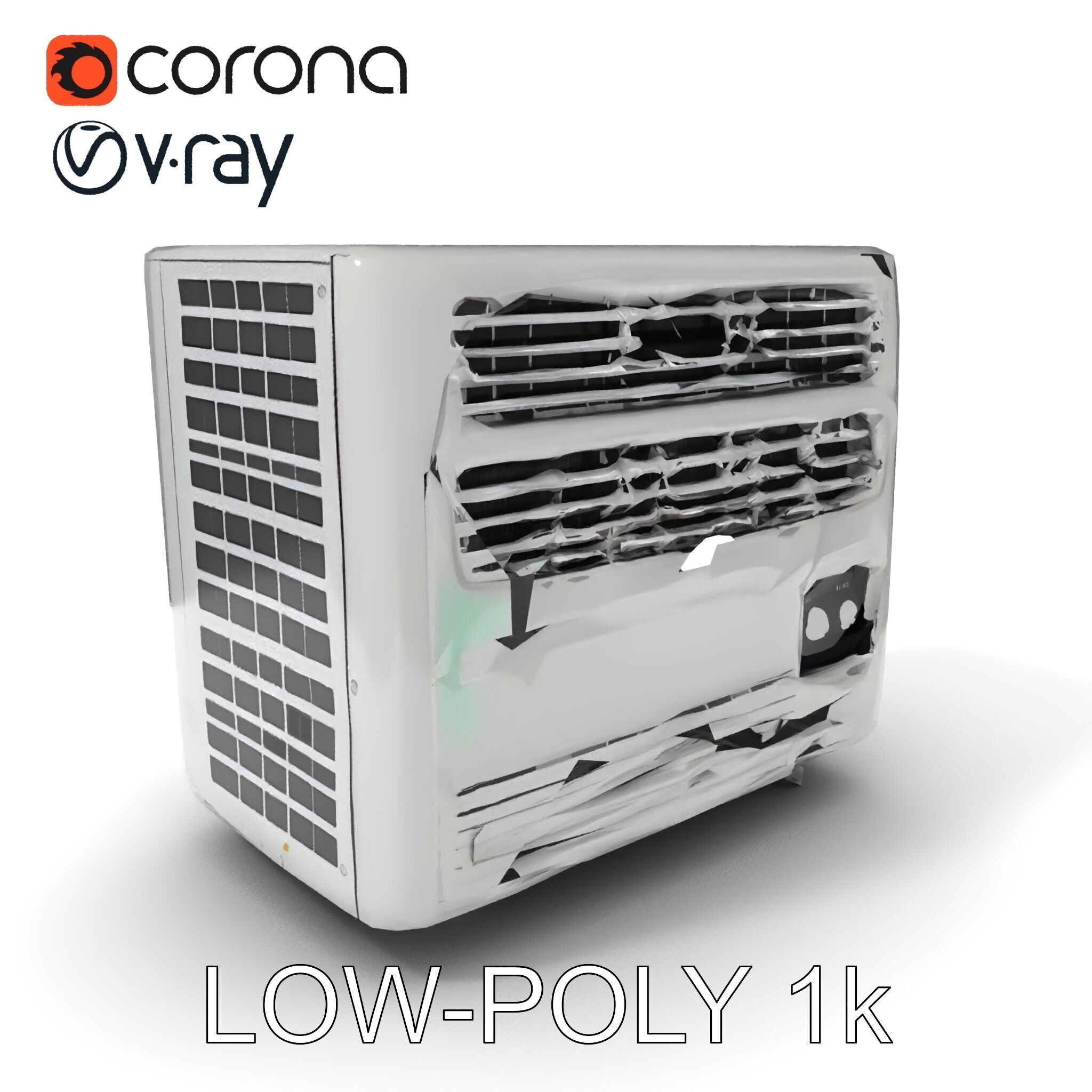 Portable Air Conditioner D Model Pack Low-poly 3D model_13