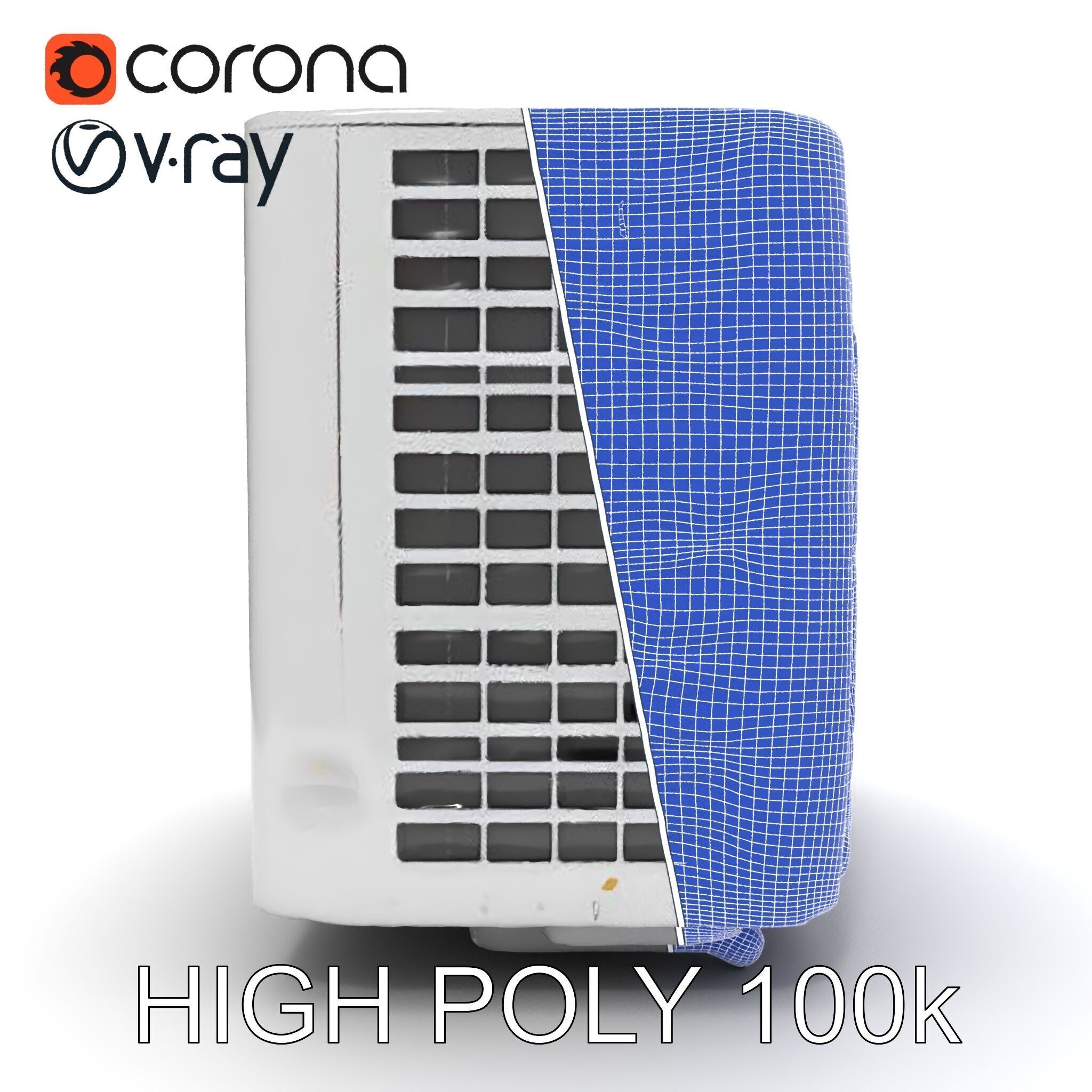 Portable Air Conditioner D Model Pack Low-poly 3D model_8