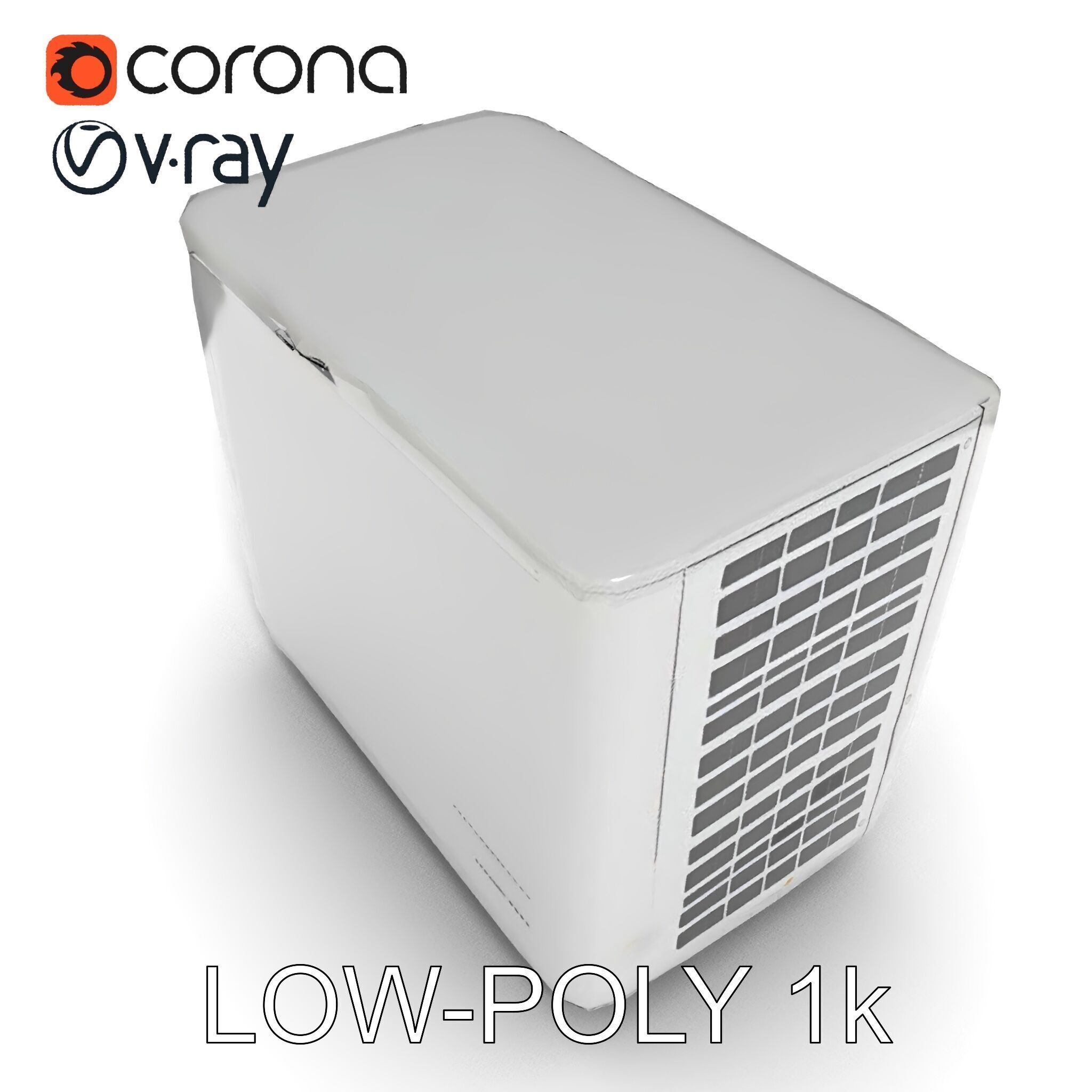Portable Air Conditioner D Model Pack Low-poly 3D model_15