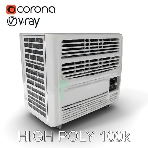 Portable Air Conditioner D Model Pack Low-poly 3D model