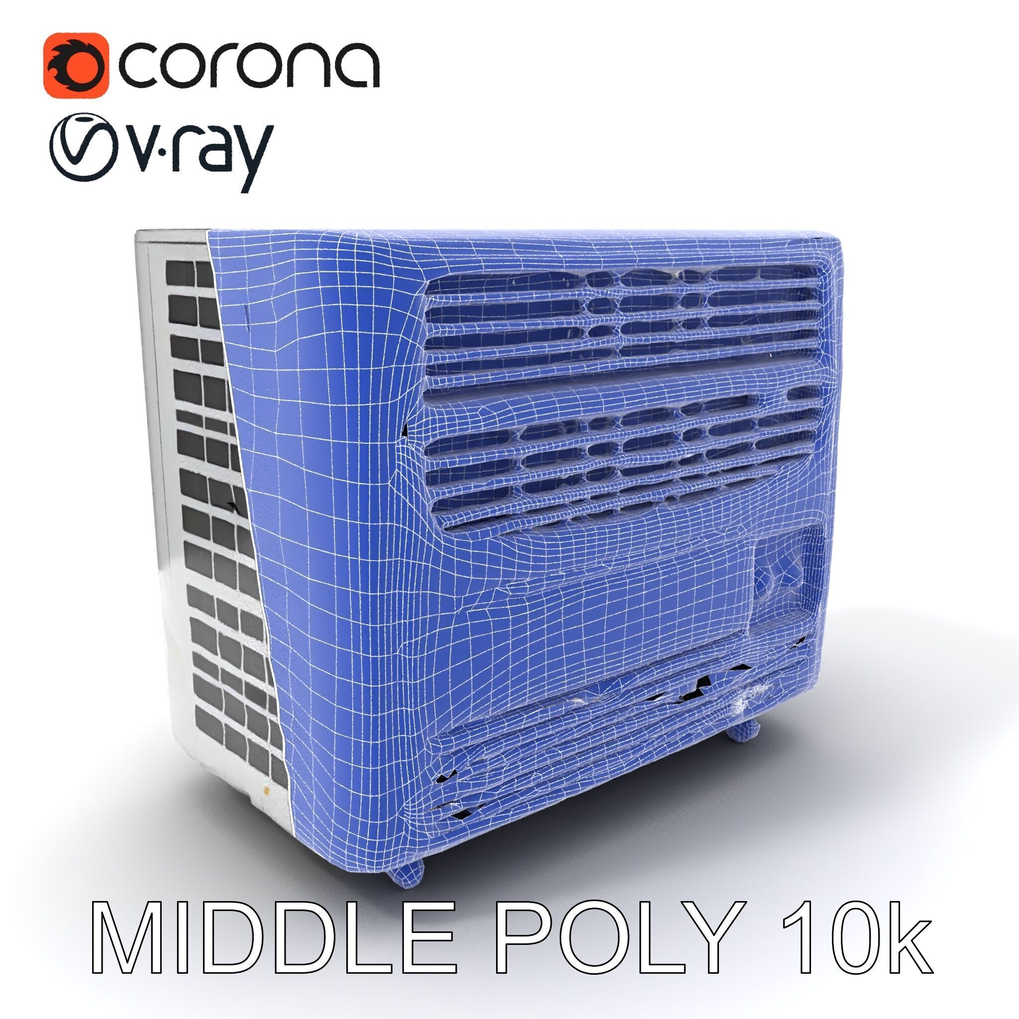 Portable Air Conditioner D Model Pack Low-poly 3D model_19