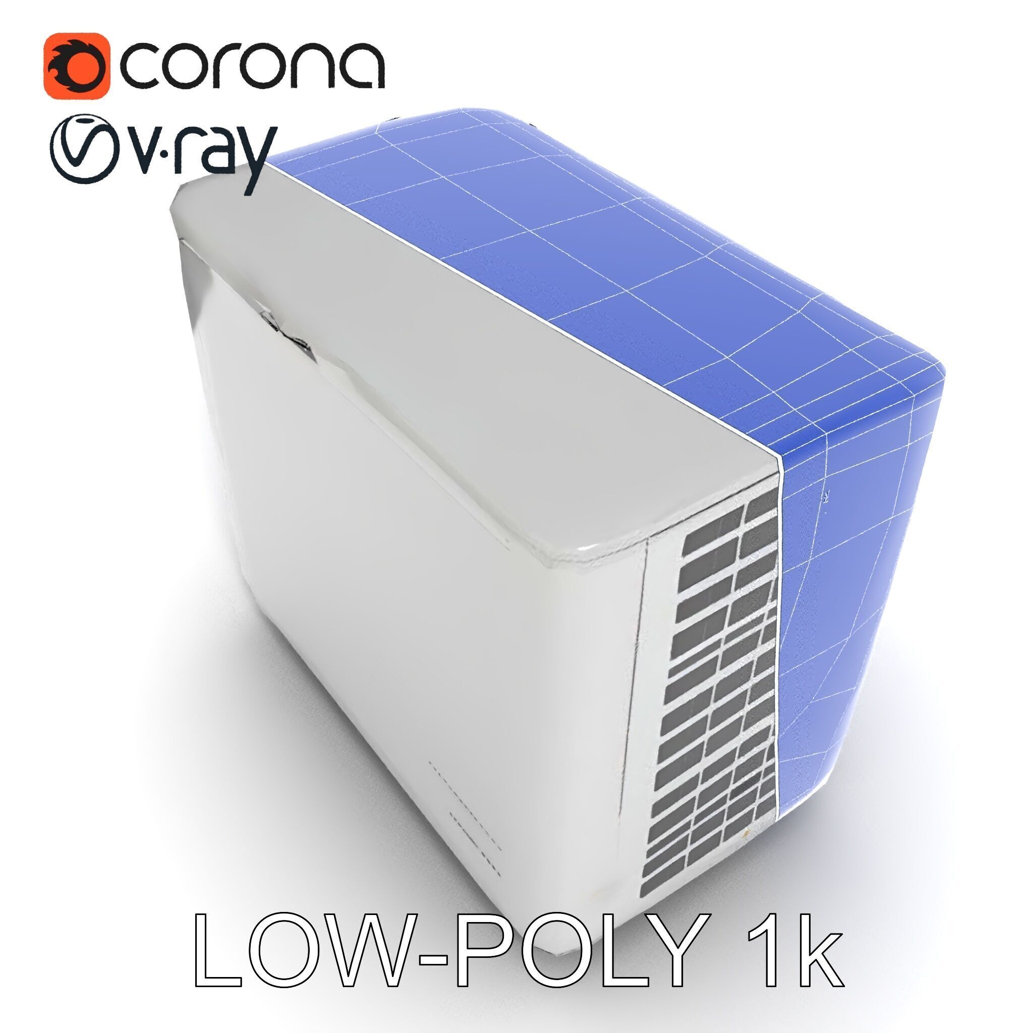 Portable Air Conditioner D Model Pack Low-poly 3D model_17