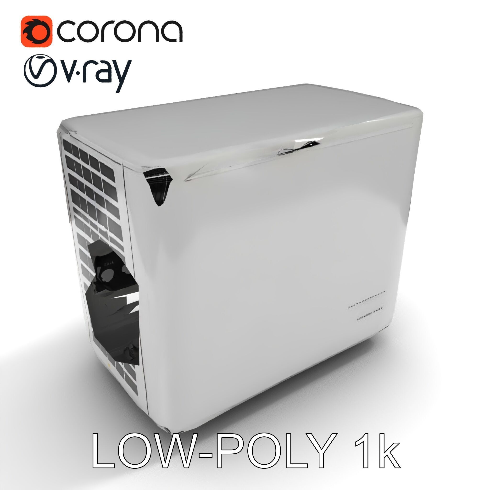Portable Air Conditioner D Model Pack Low-poly 3D model_29