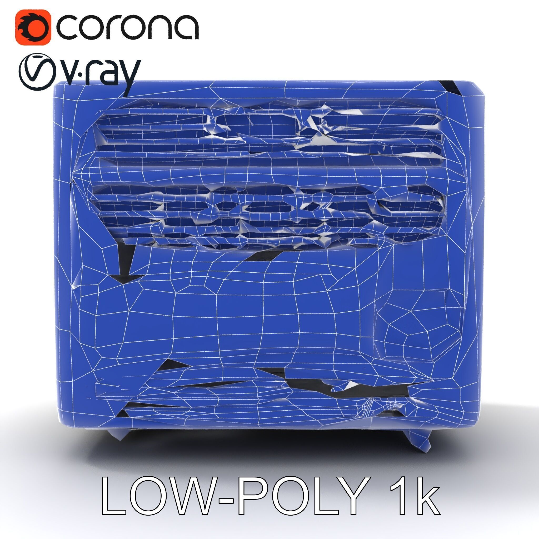 Portable Air Conditioner D Model Pack Low-poly 3D model_34