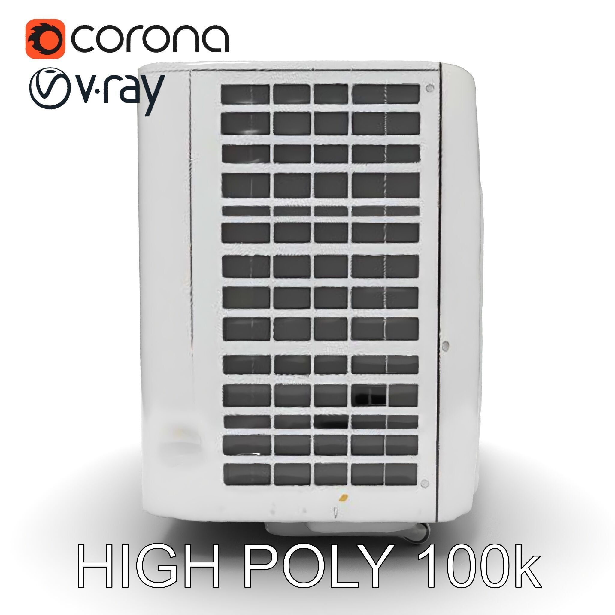 Portable Air Conditioner D Model Pack Low-poly 3D model_27