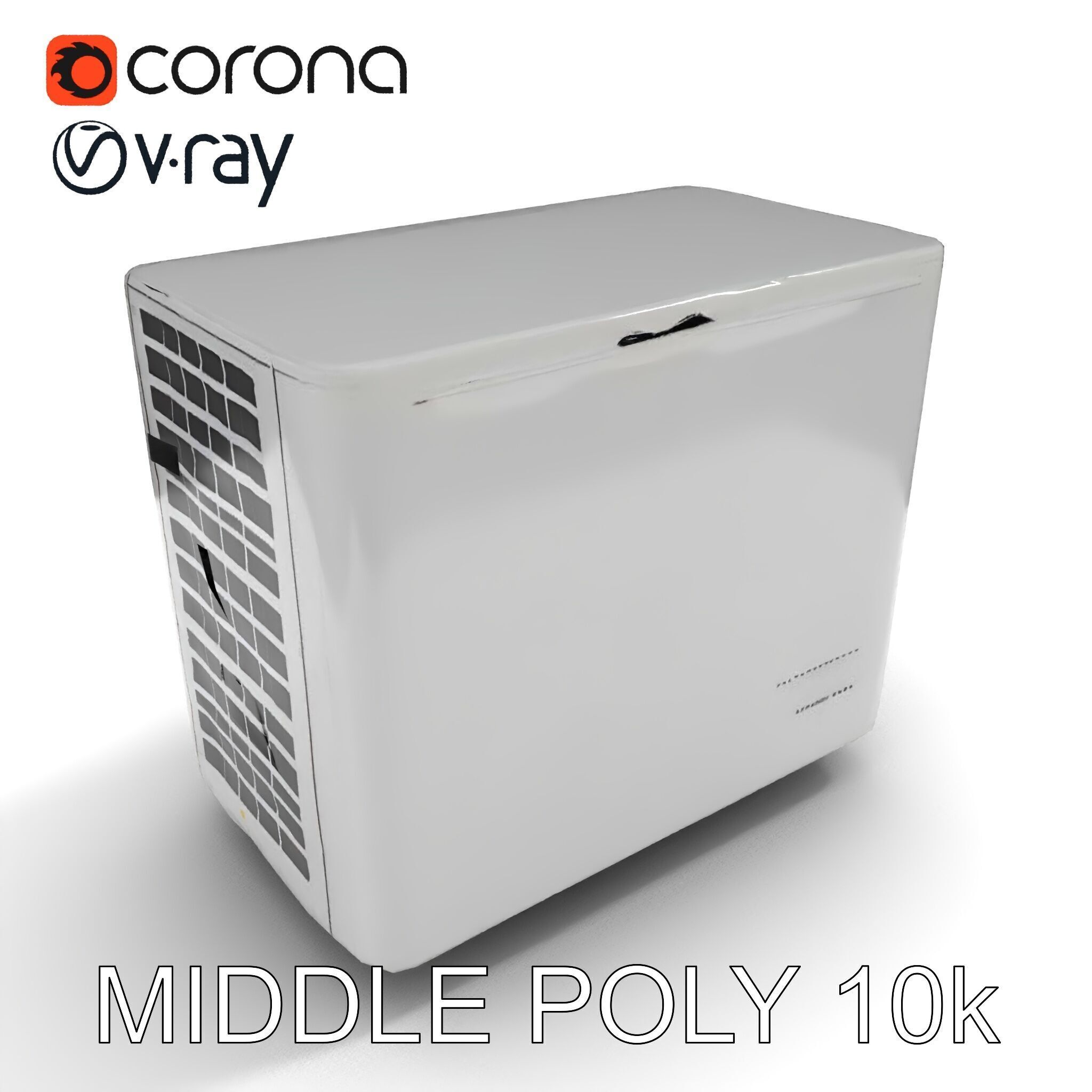 Portable Air Conditioner D Model Pack Low-poly 3D model_9