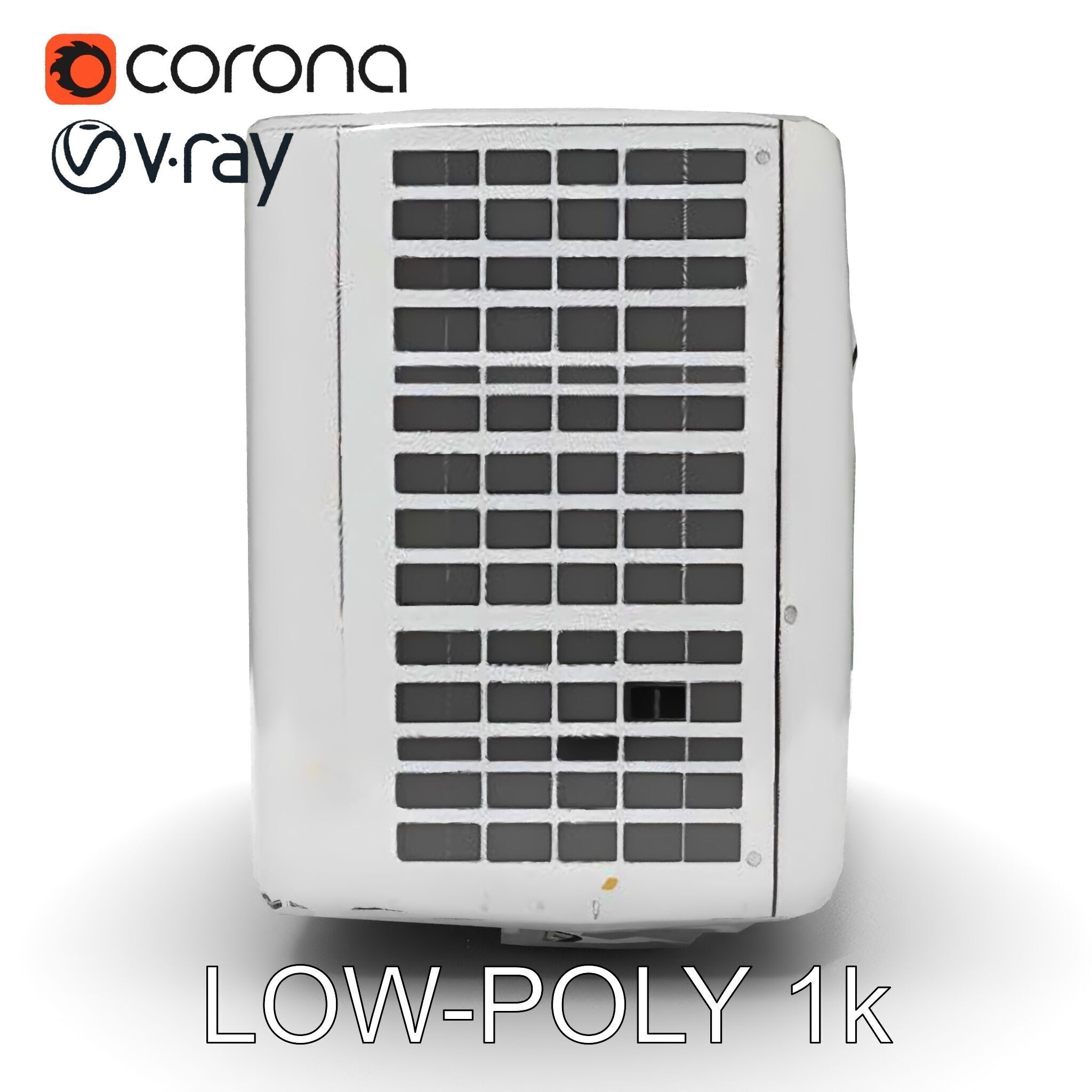 Portable Air Conditioner D Model Pack Low-poly 3D model_10