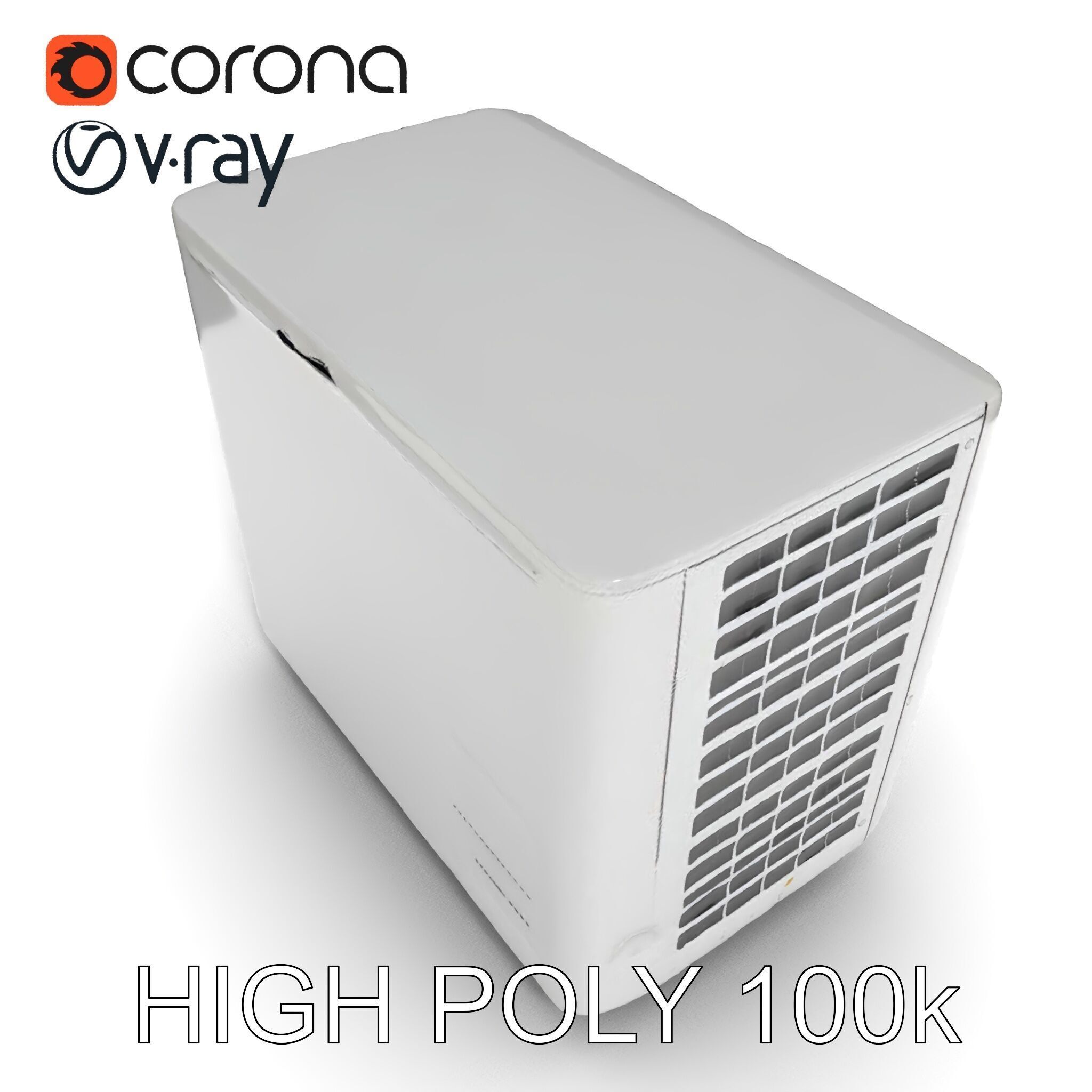 Portable Air Conditioner D Model Pack Low-poly 3D model_18