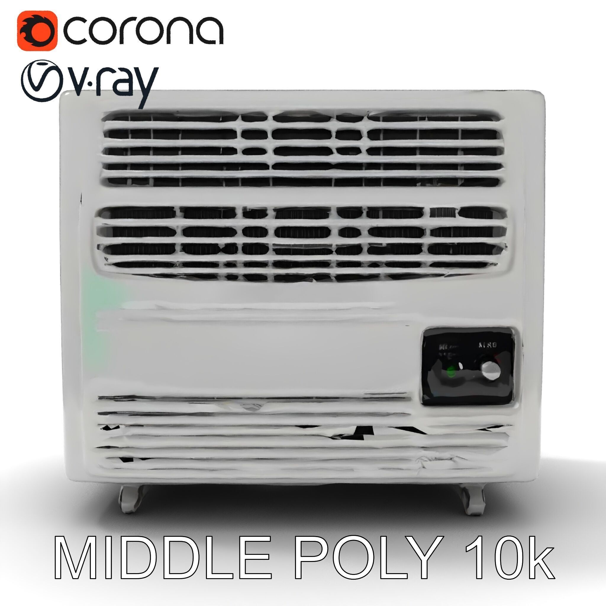 Portable Air Conditioner D Model Pack Low-poly 3D model_14
