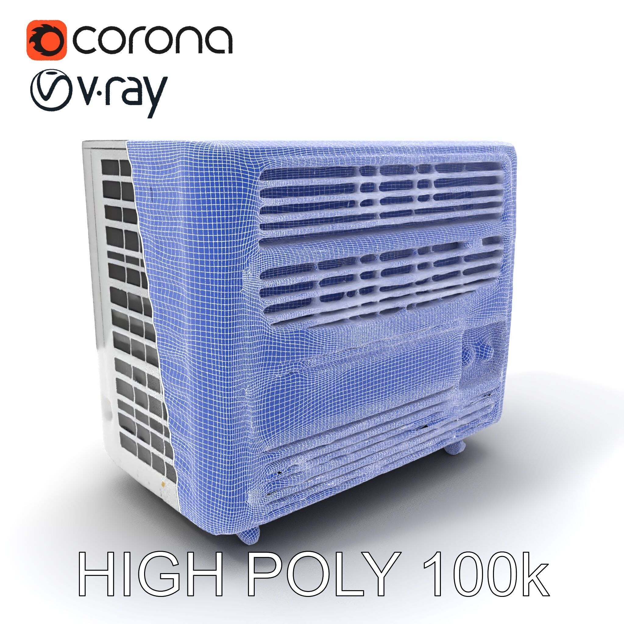 Portable Air Conditioner D Model Pack Low-poly 3D model_3