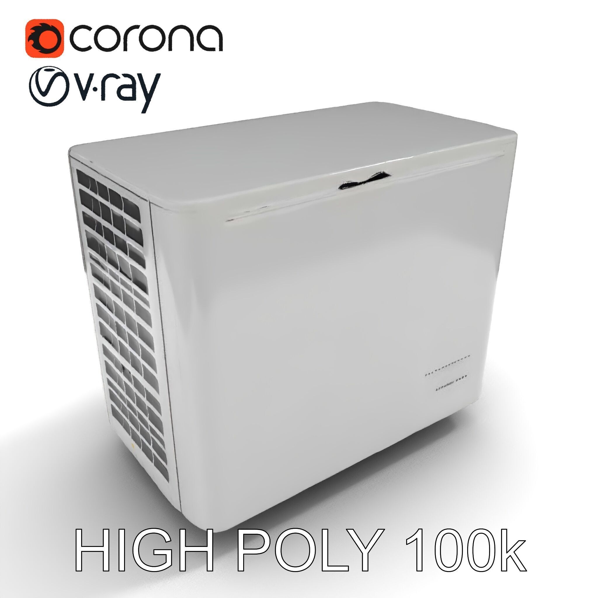 Portable Air Conditioner D Model Pack Low-poly 3D model_35