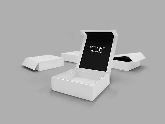 3D model of a Magnet Closure Box with Collapsible Lid