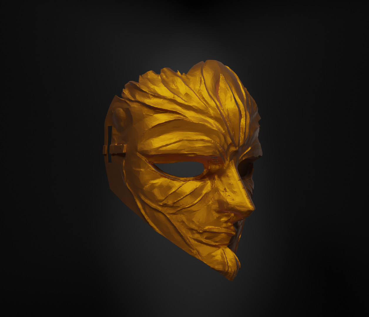 Ethernal Prom Masquerade Mask - Prom Unisex Embroidered Mask 3D print model_26