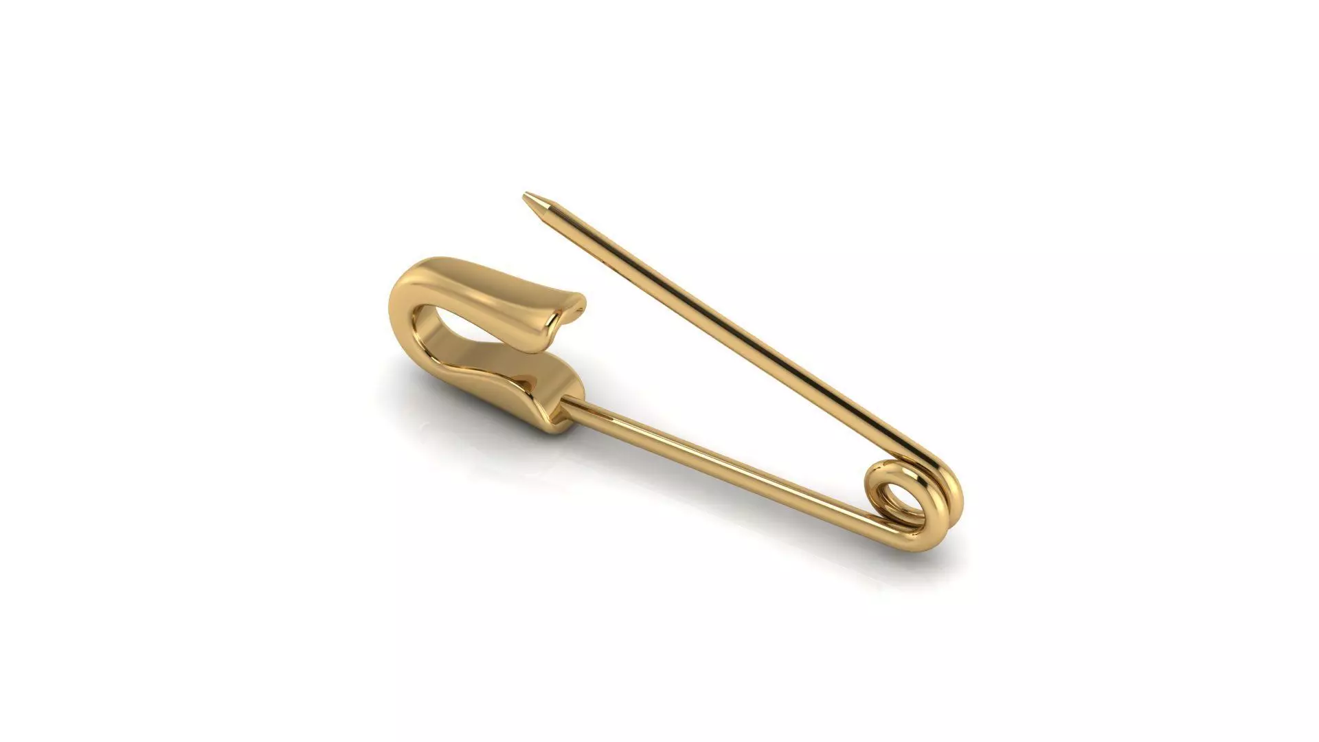 Safety pin 3D print model_0