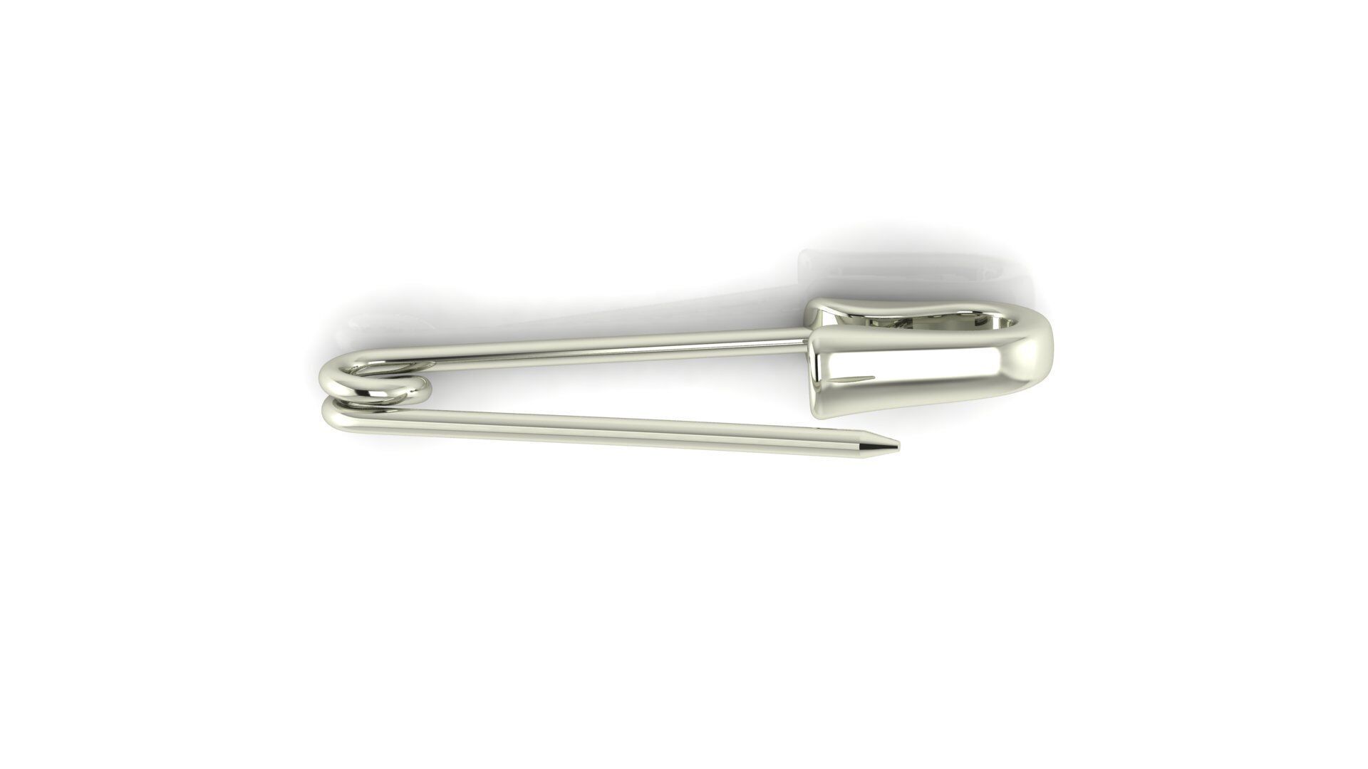 Safety pin 3D print model_4