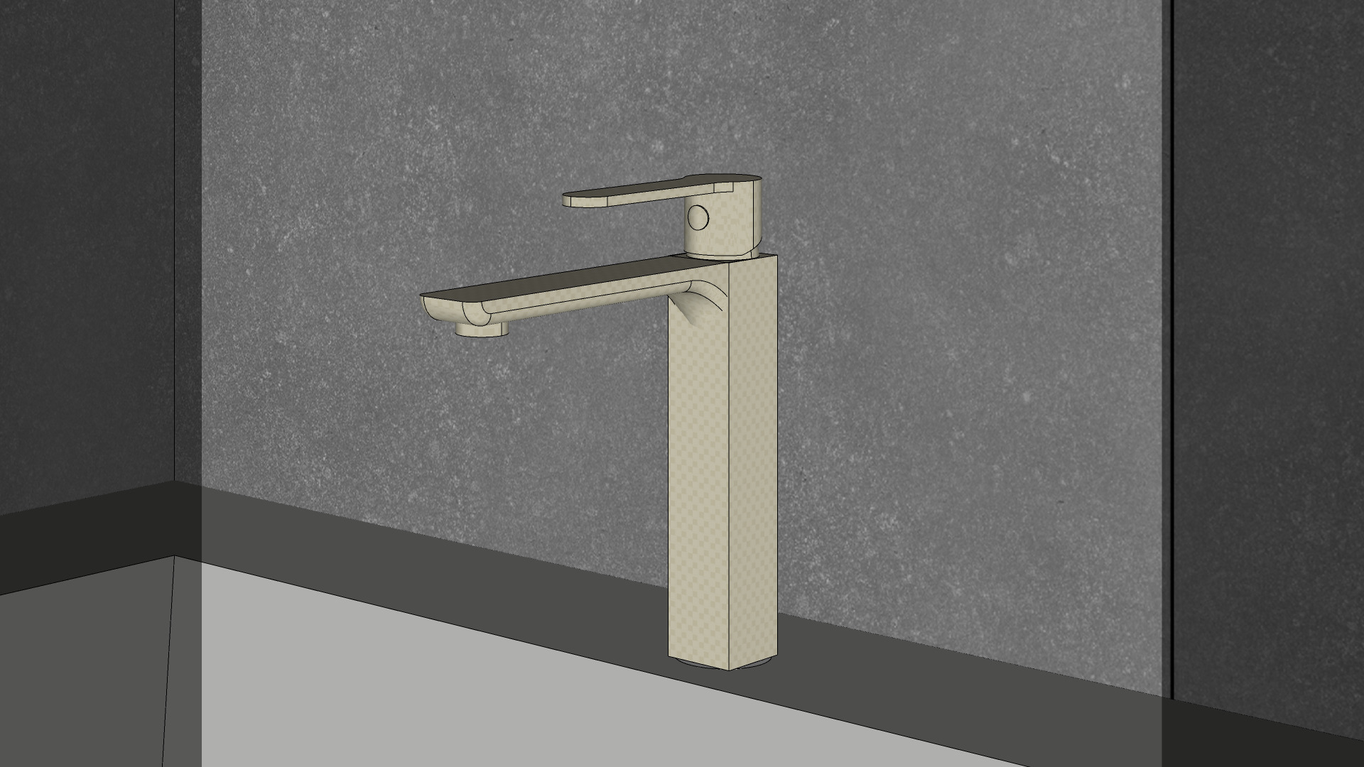 Modern Bathroom Interior Game-Ready Low-Poly Low-poly 3D model_12