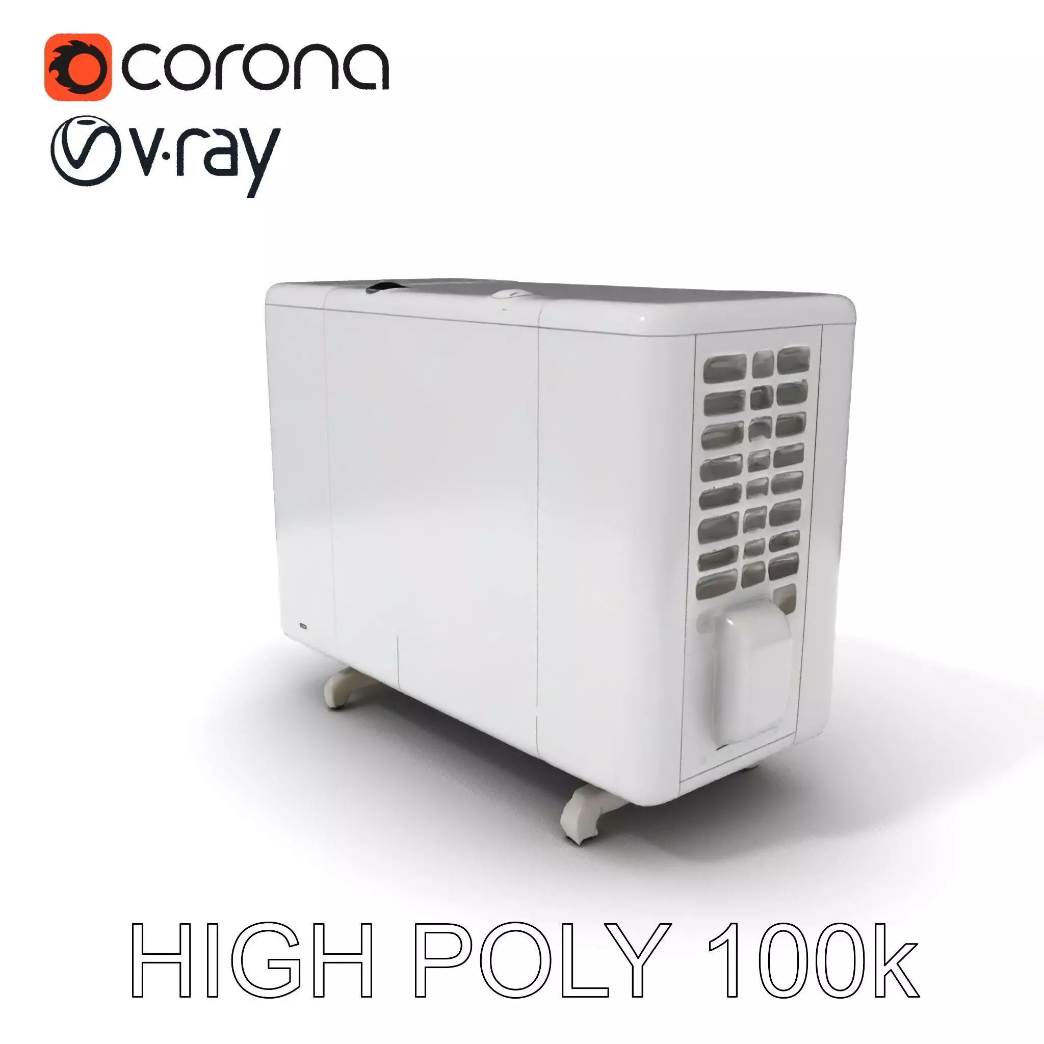 Modern Air Conditioning Unit Model Pack Low-poly 3D model_0