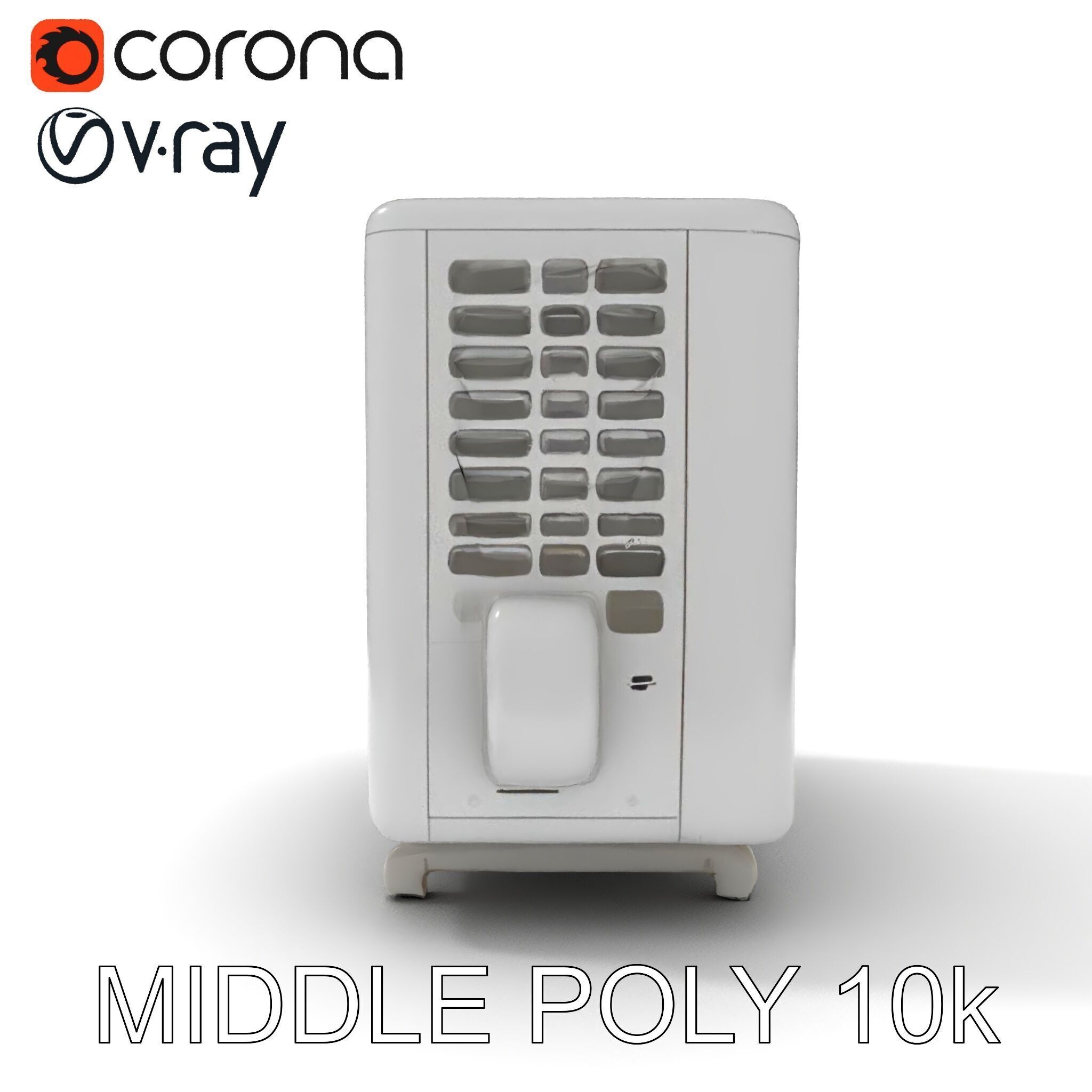Modern Air Conditioning Unit Model Pack Low-poly 3D model_27