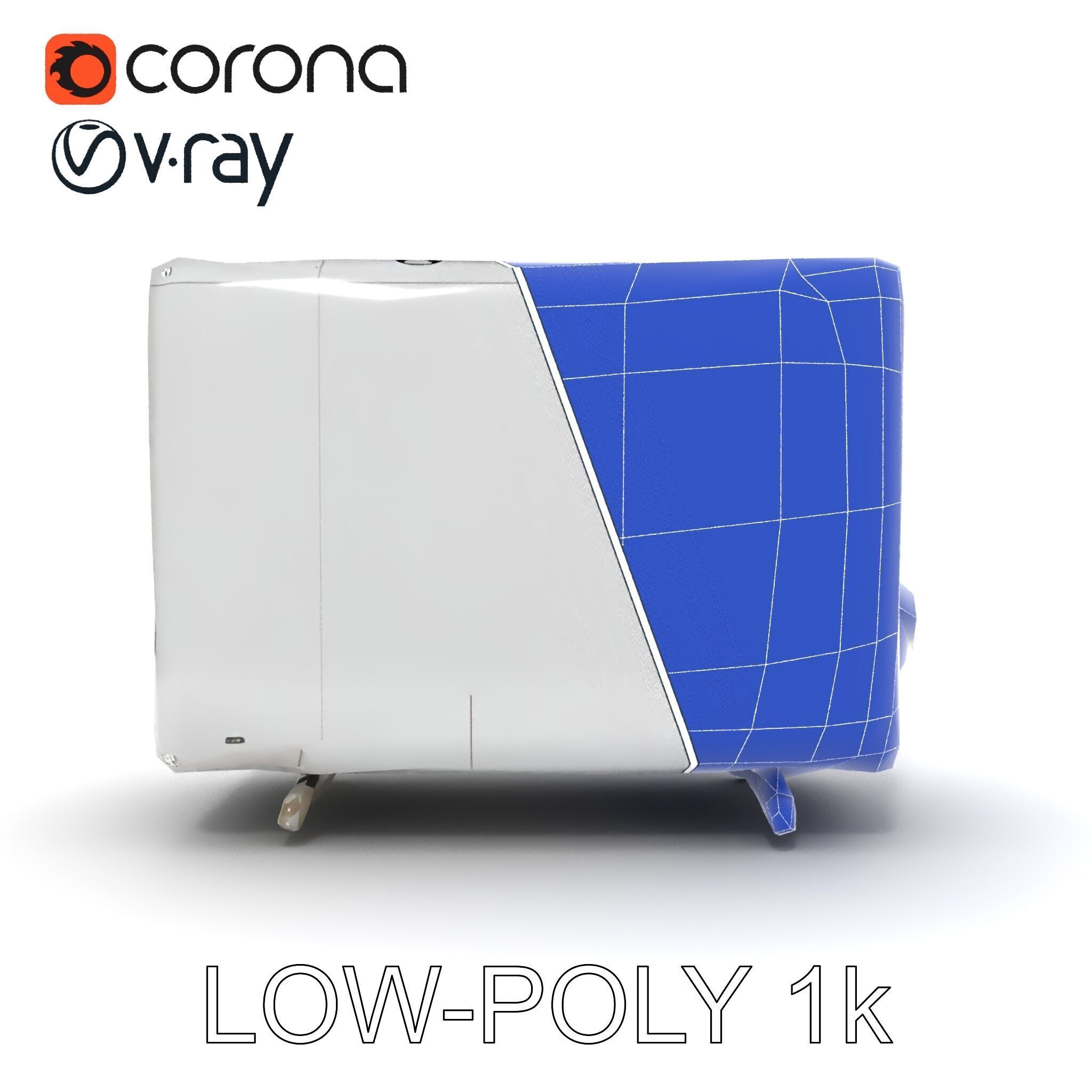 Modern Air Conditioning Unit Model Pack Low-poly 3D model_12