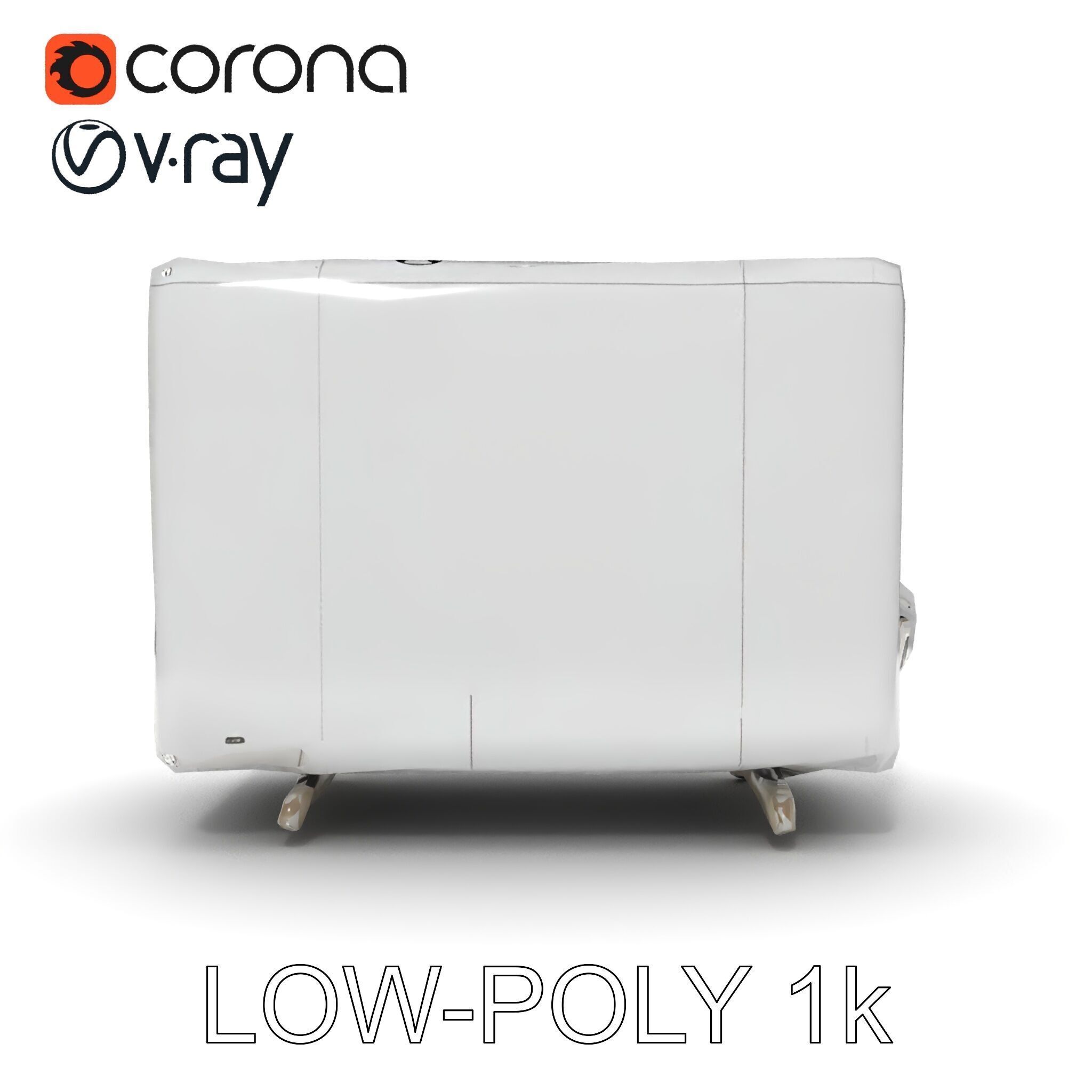 Modern Air Conditioning Unit Model Pack Low-poly 3D model_30