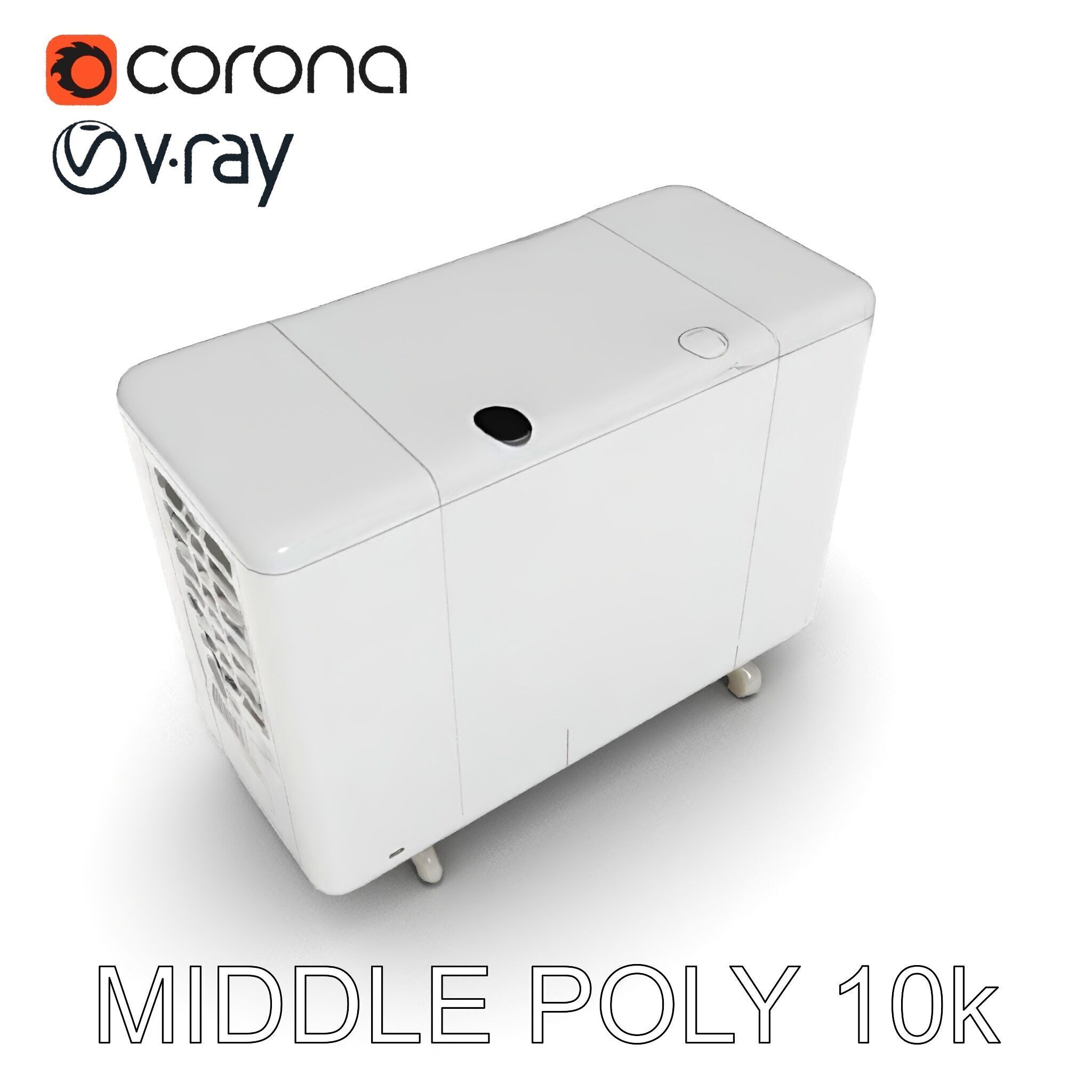 Modern Air Conditioning Unit Model Pack Low-poly 3D model_32