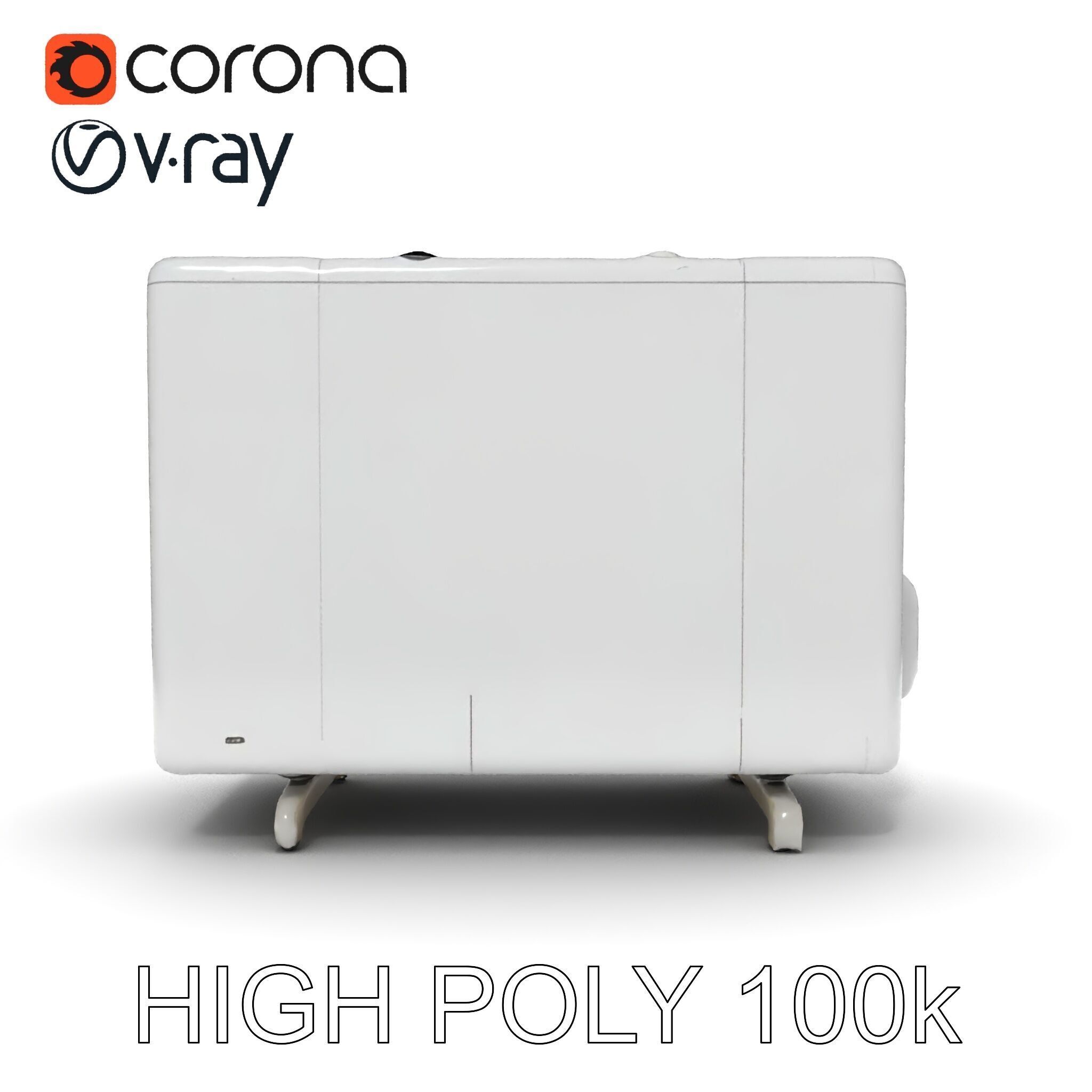 Modern Air Conditioning Unit Model Pack Low-poly 3D model_35