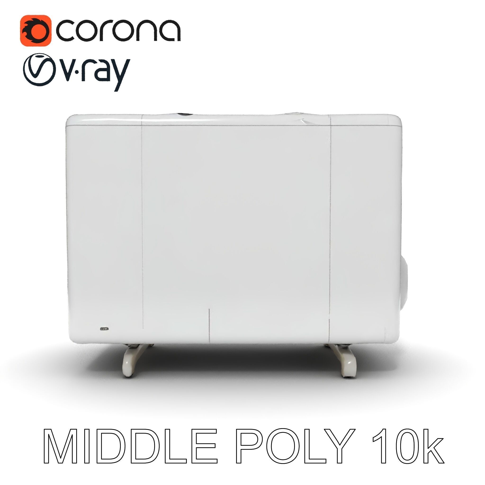 Modern Air Conditioning Unit Model Pack Low-poly 3D model_21