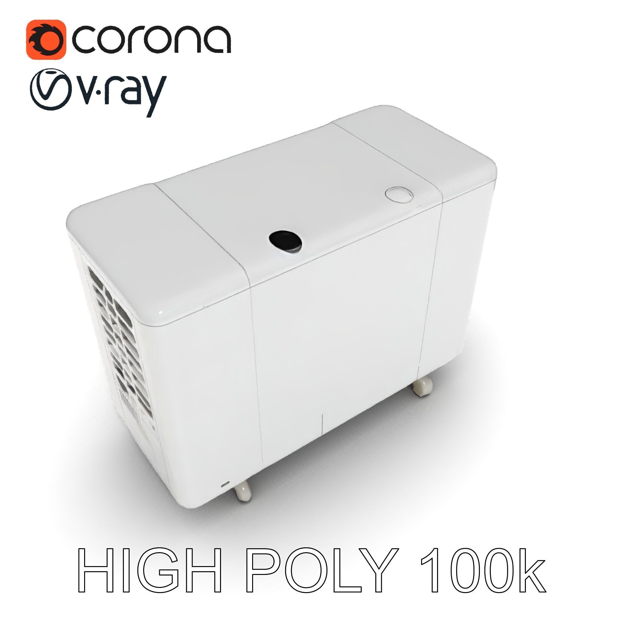 Modern Air Conditioning Unit Model Pack Low-poly 3D model_31