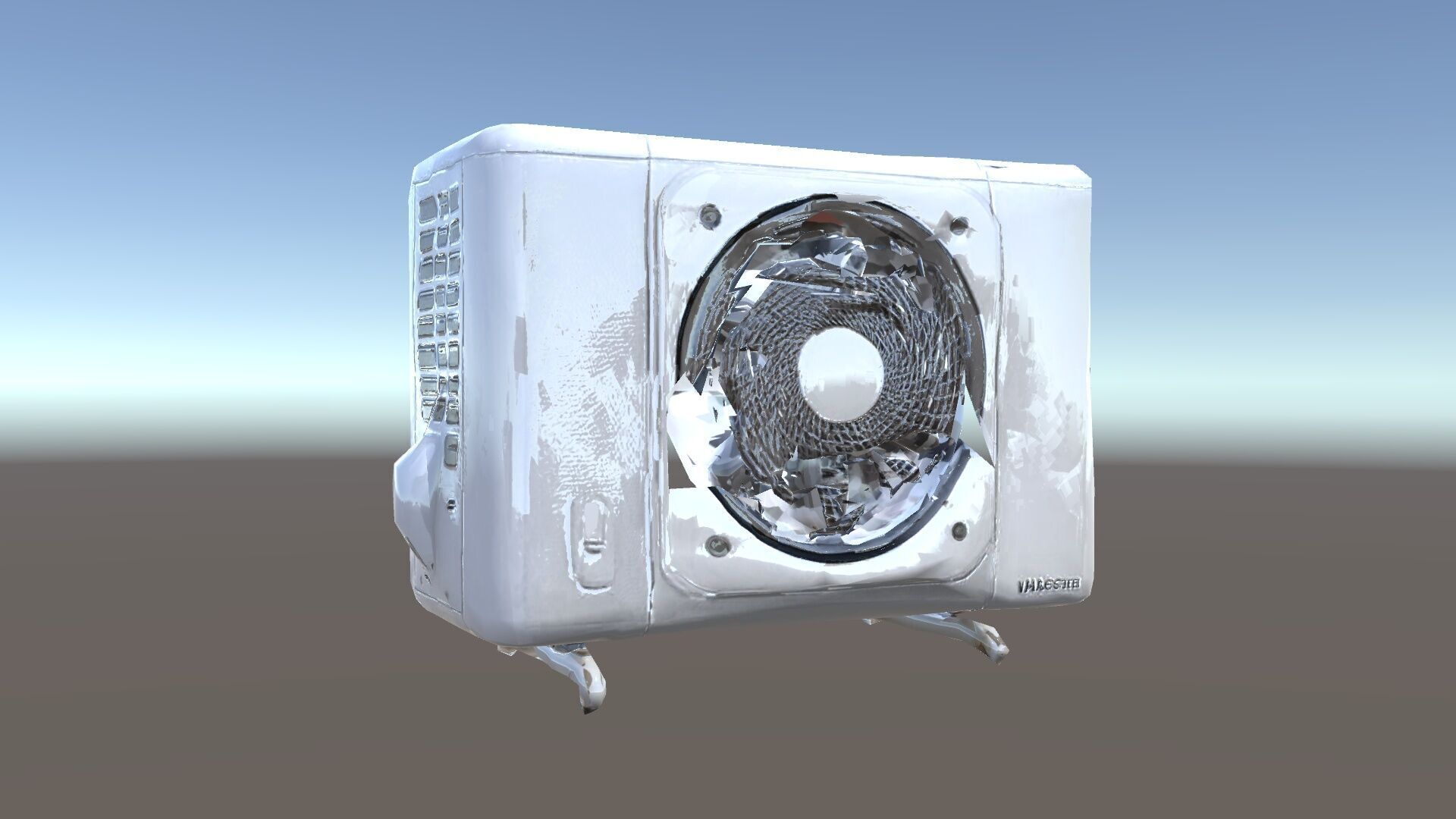 Modern Air Conditioning Unit Model Pack Low-poly 3D model_25